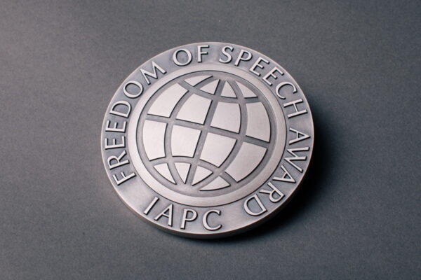 IAPC Freedom of Speech Award 2021 for Yuliya Slutskaya, founder of Press Club Belarus imprisoned by the Lukashenko regime